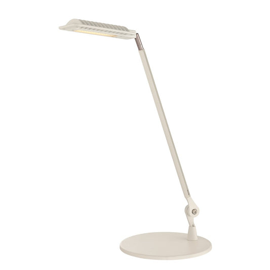 Nuvo Lighting LED Desk Lamp 8.4W 600 Lumen | Contemporary White Finish | Home Office & Task Lighting | 7.5 x 19 in | Model 57-035