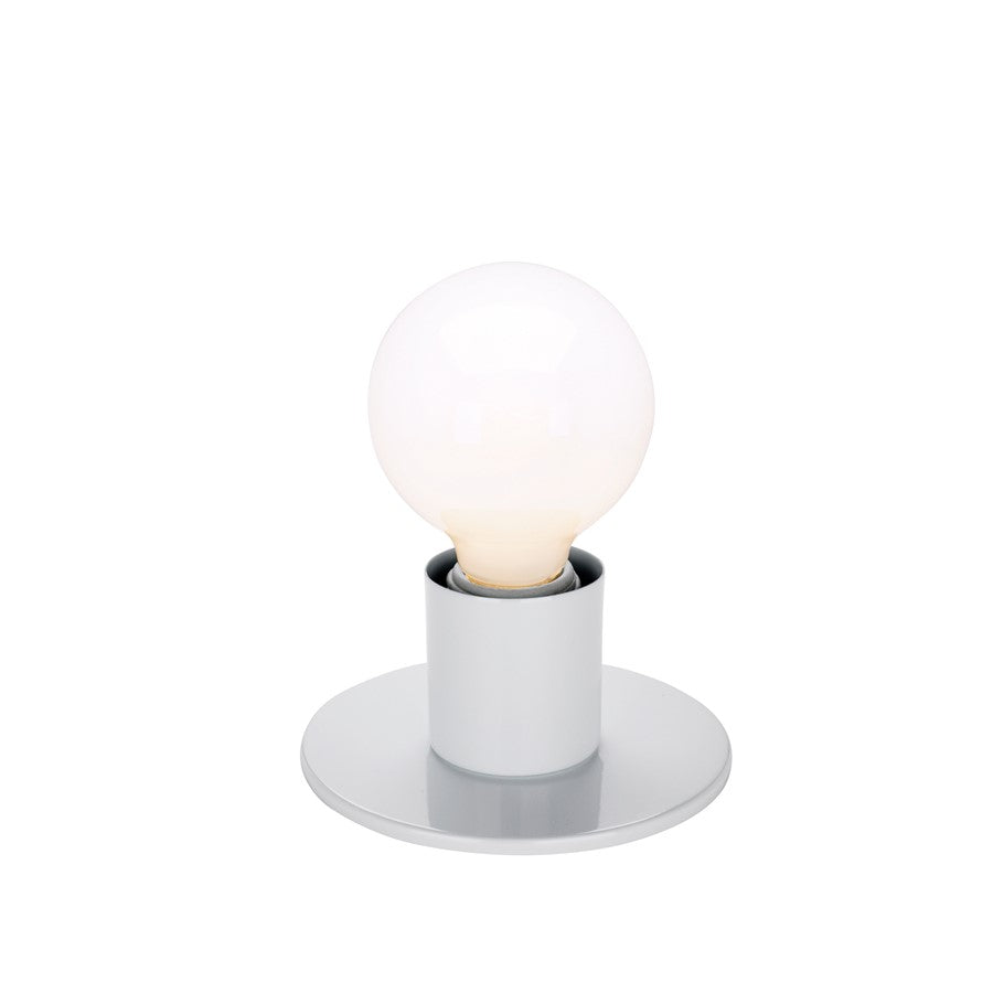 Nuvo Lighting Surface Mount 5in 1-Light Flush Mount | Contemporary White | Bathroom & Hallway | 5 x 5 x 2.375 in | Model 60-4803