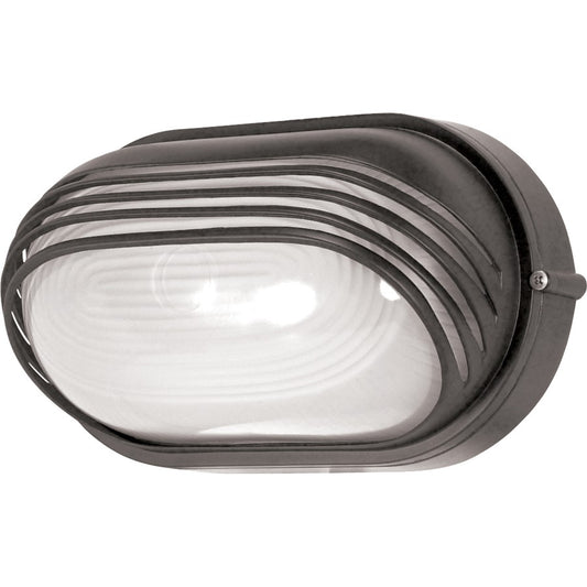 Nuvo 60-523 10in 1-Light Outdoor Wall Light | Architectural Bronze Die Cast Aluminum and Frosted Glass | Exterior Entryway & Patio | 6.125 | Model 60-523