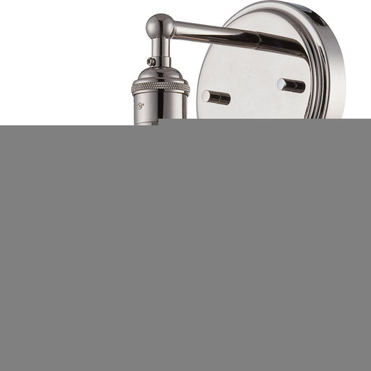 Nuvo Lighting Vintage 1-Light Wall Sconce | Transitional Polished Nickel and Clear Glass | Entryway & Hallway Accent | 7 x 9.75 in | Model 60-5413