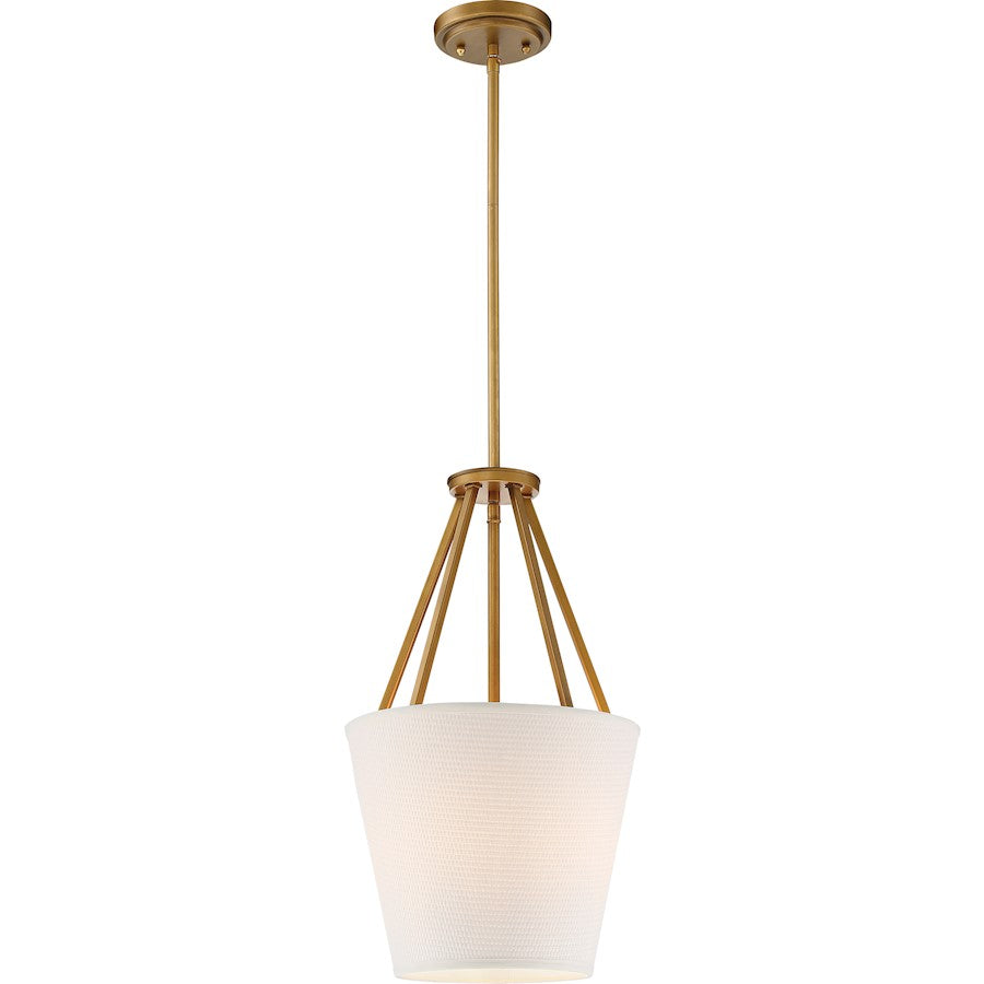 Nuvo Lighting Seneca 12in 3-Light Pendant | Transitional Natural Brass | Kitchen Island & Dining Room | 20.63 in H | Model 60-5842