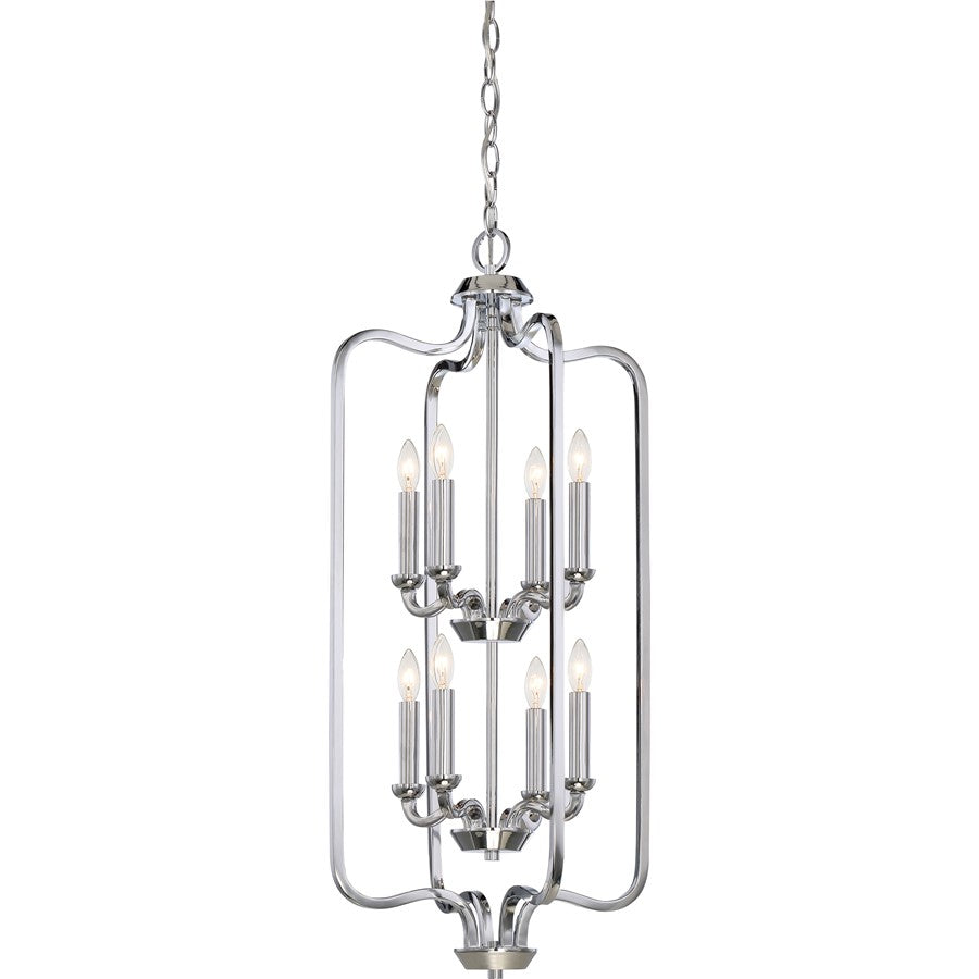 Nuvo Willow 17in 2-Light Caged Pendant | Traditional Aged Bronze and Polished Nickel | Kitchen Island & Dining Room | 17 x 34 in | Model 60-5872