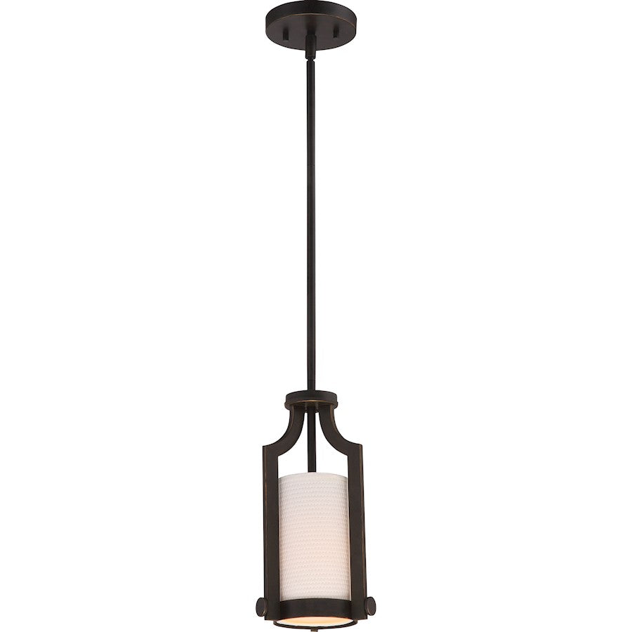Nuvo Lighting Meadow 1-Light Mini Pendant | Transitional Russet Bronze | Kitchen Island & Dining Room | 51 in H | Model 60-5889
