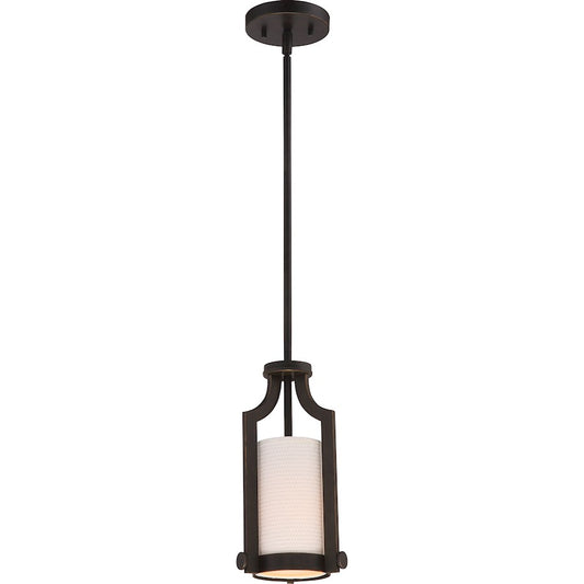 Nuvo Lighting Meadow 1-Light Mini Pendant | Transitional Russet Bronze | Kitchen Island & Dining Room | 51 in H | Model 60-5889
