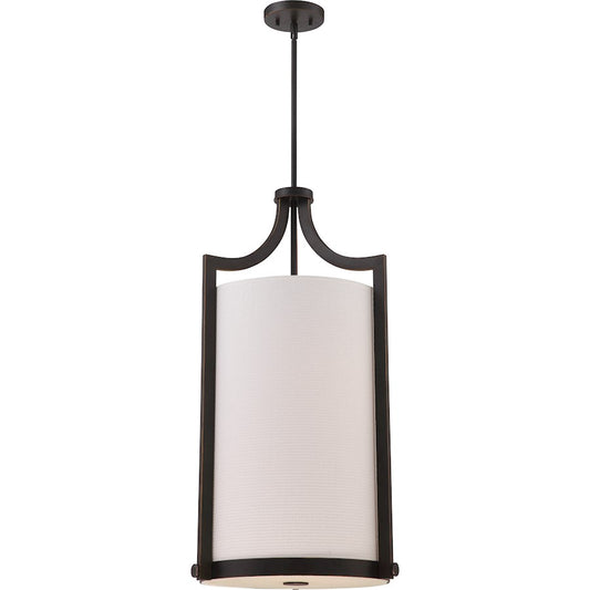 Nuvo Lighting Meadow 32in 4-Light Large Foyer Pendant | Traditional Russet Bronze | Entryway & Hallway | 32 in H | Model 60-5890
