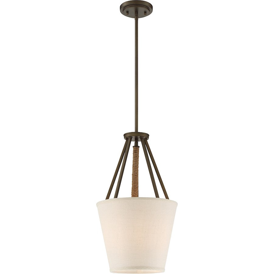 Nuvo Lighting Seneca 12in 3-Light Pendant | Transitional Mahogany Bronze and Clear Glass | Kitchen Island & Dining Room | 12 x 12 x 20.63 | Model 60-5897
