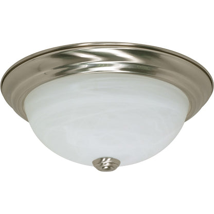 Nuvo Lighting 2 Light 11" Flush Mount Alabaster Glass