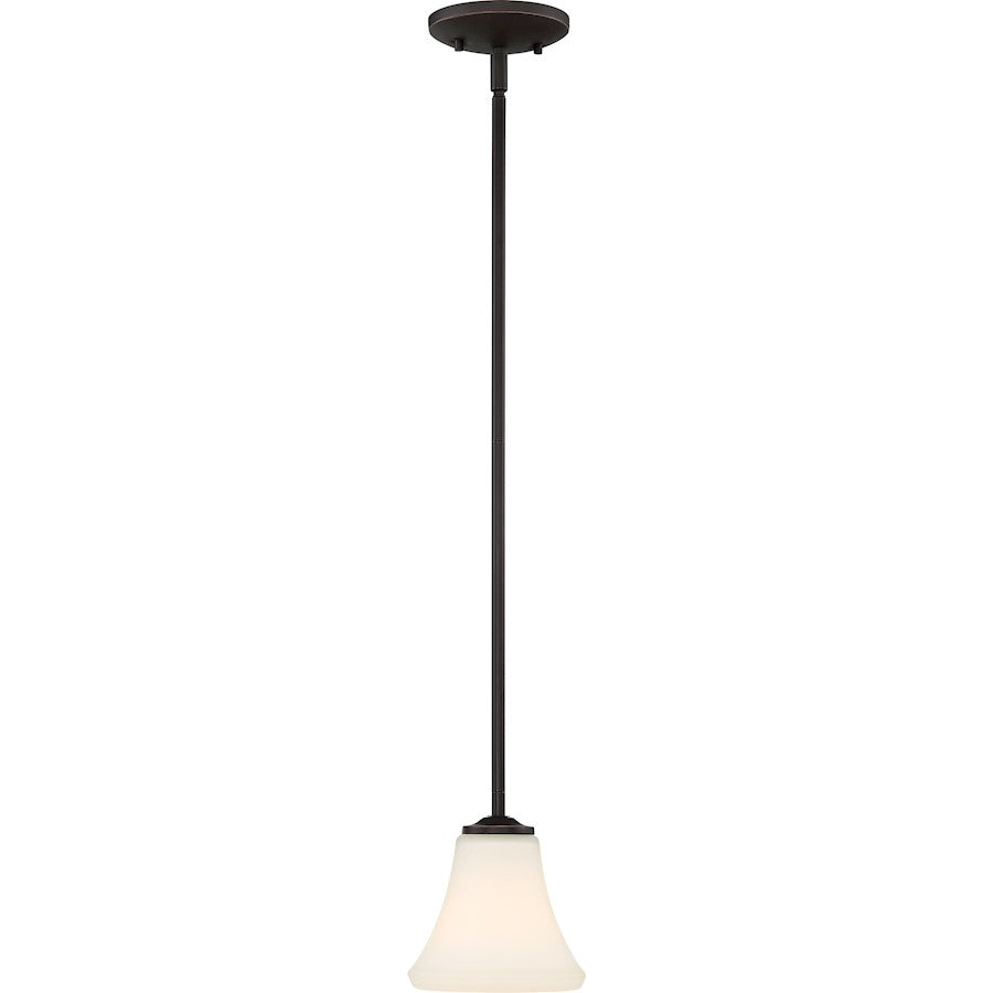 Nuvo Lighting Fawn 1-Light Mini Pendant | Traditional Mahogany Bronze | Kitchen Island & Dining Room Accent | 6.75in H, 100W Incandescent | Model 60-6313