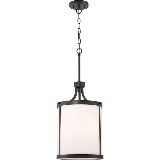Nuvo Lighting Denver 18.75in 3-Light Pendant | Traditional Mahogany Bronze | Kitchen Island & Dining Room | 18.75 in H | Model 60-6326