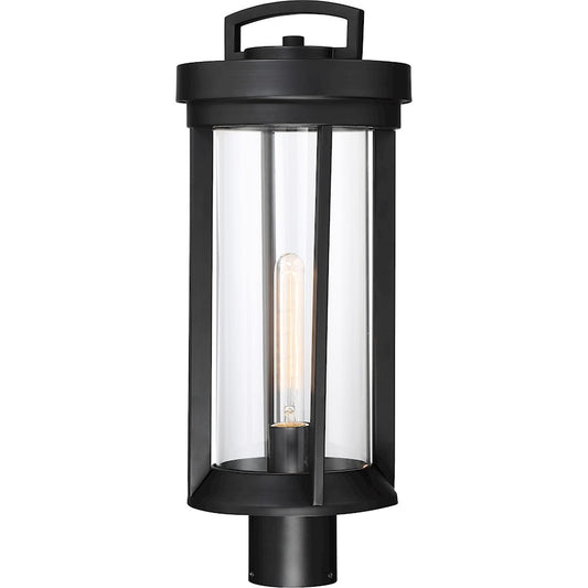 Nuvo Lighting Huron 1 Light Post Lantern, Clear Glass, Aged Bronze