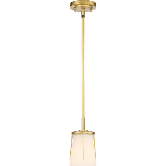 1 Light Mini Pendant, Satin White