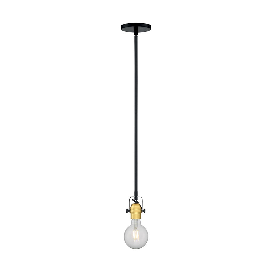 1 Light Mini Pendant, Black