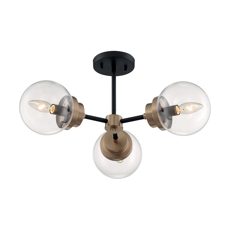 Nuvo Lighting Axis 3 Light Semi-Flush