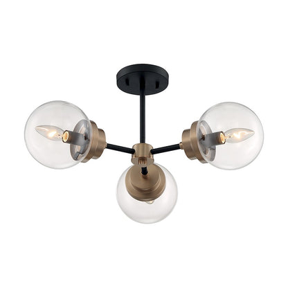 Nuvo Lighting Axis 3 Light Semi-Flush