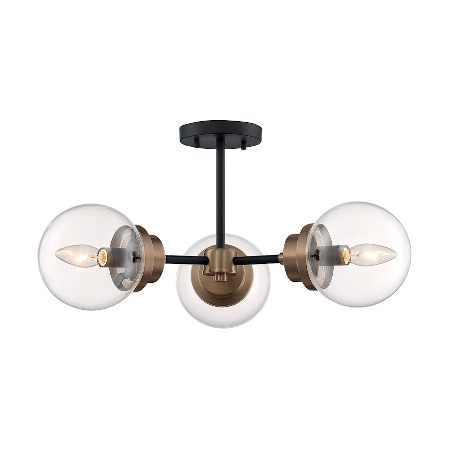 Nuvo Lighting Axis 3 Light Semi-Flush