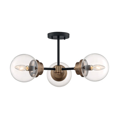 Nuvo Lighting Axis 3 Light Semi-Flush