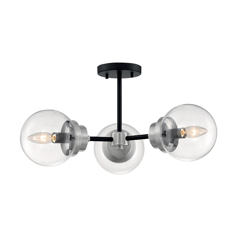 Nuvo Lighting Axis 3 Light Semi-Flush