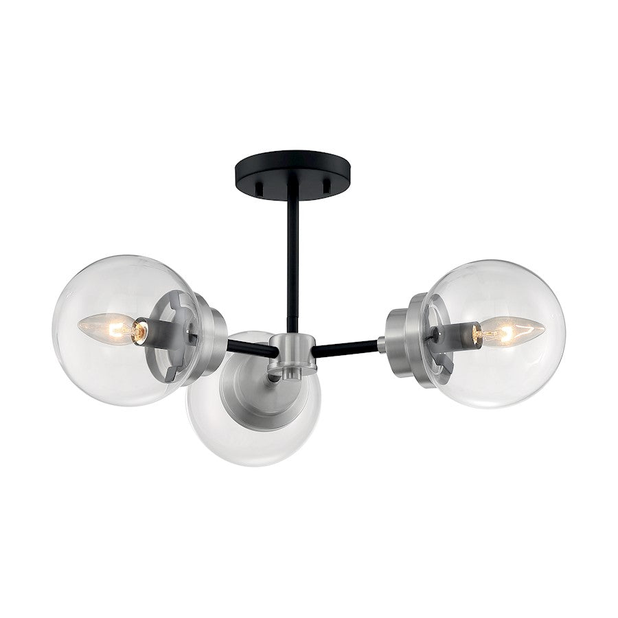 Nuvo Lighting Axis 3 Light Semi-Flush