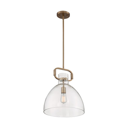 1 Light Pendant, Clear Glass