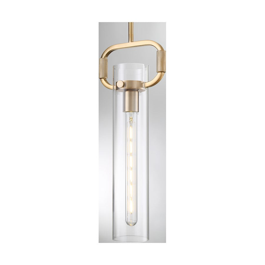 1 Light 5" Pendant, Clear Glass