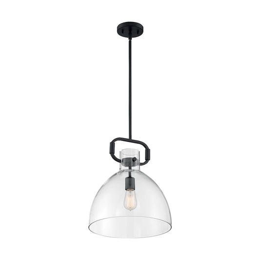 1 Light Pendant, Clear Glass