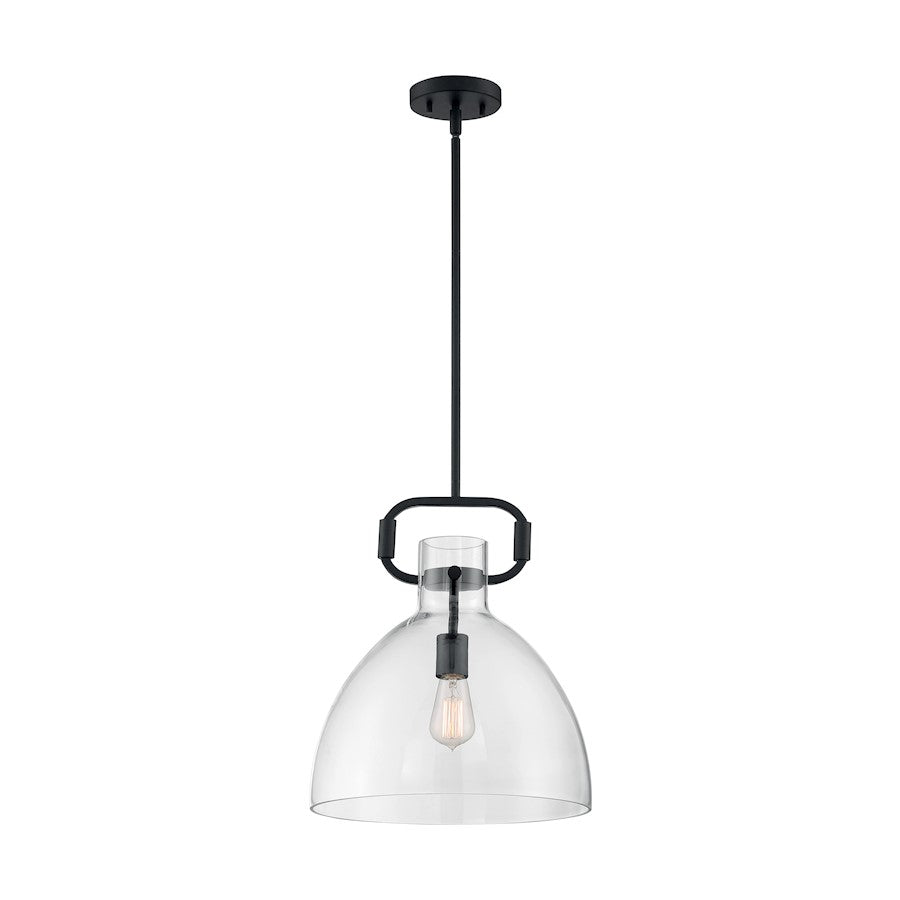 1 Light Pendant, Clear Glass