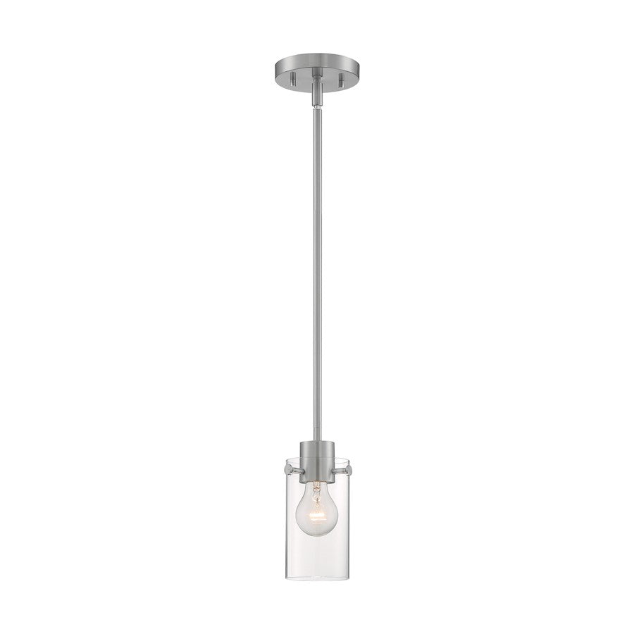 1 Light Mini Pendant, Clear