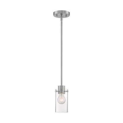 1 Light Mini Pendant, Clear