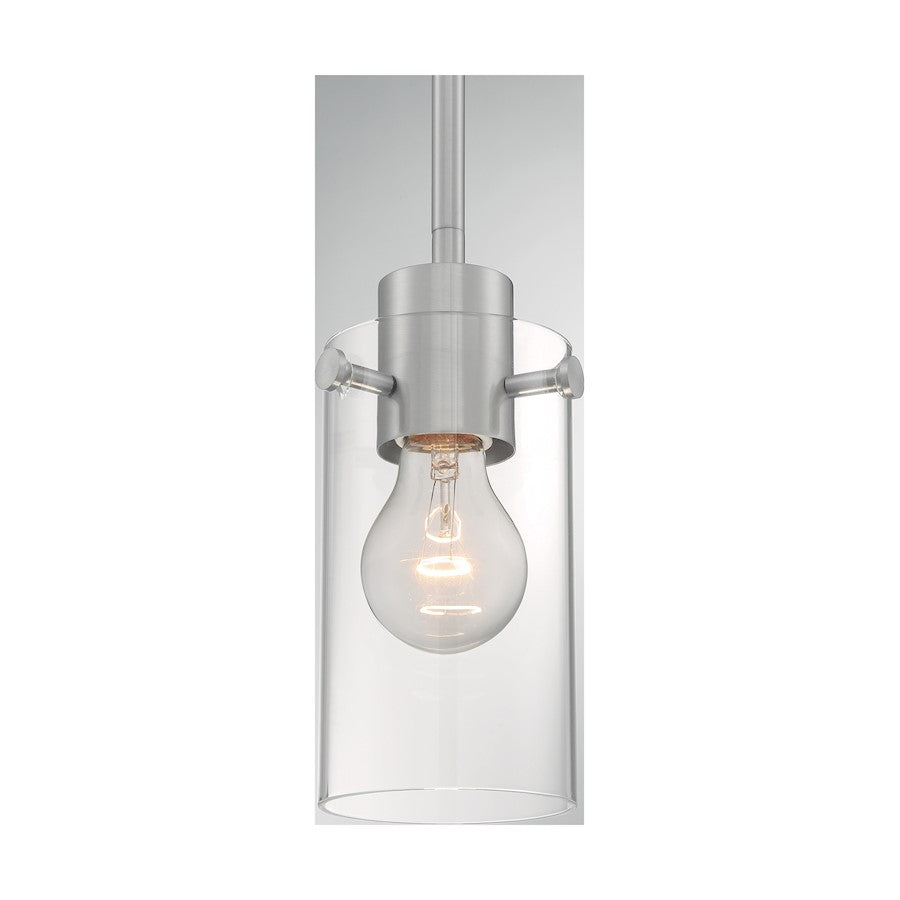1 Light Mini Pendant, Clear
