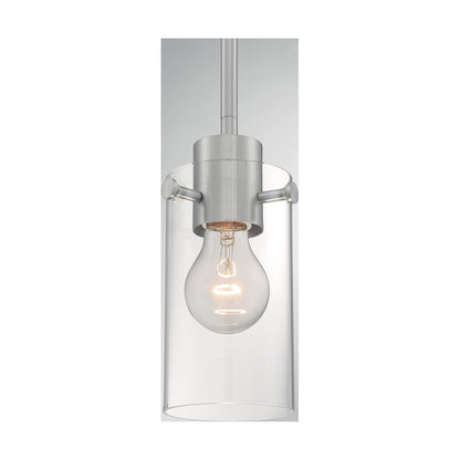 1 Light Mini Pendant, Clear