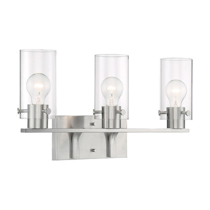 Bathroom Vanity Light, Clear Glass