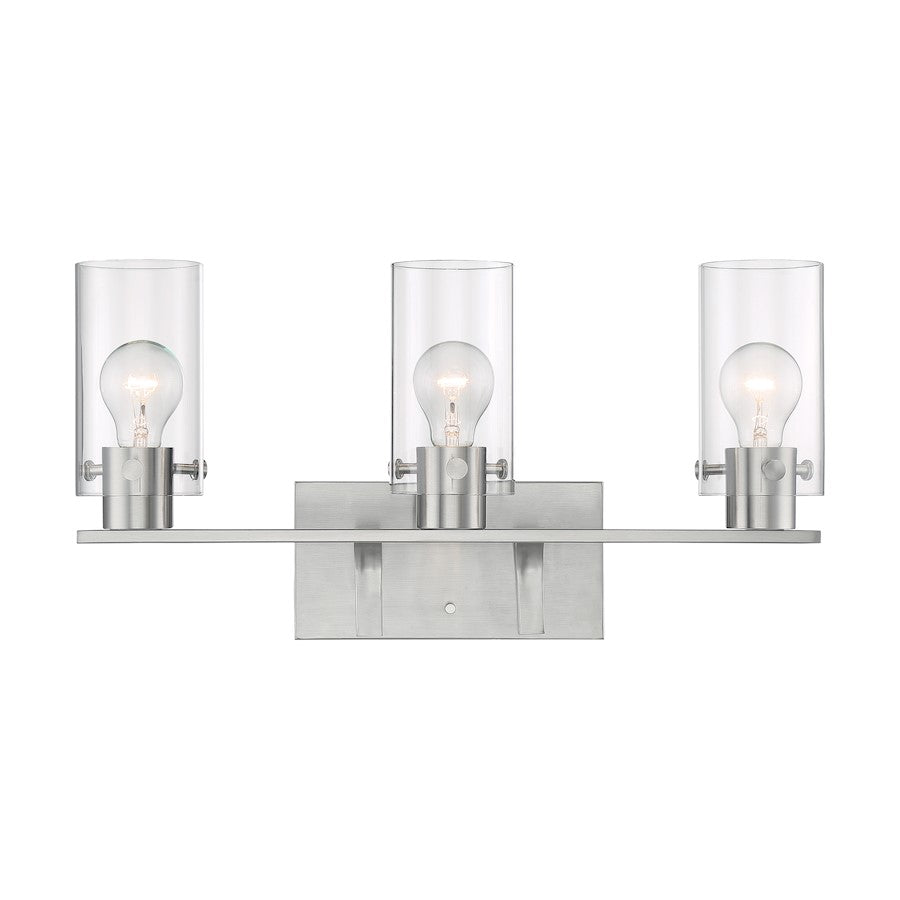 Bathroom Vanity Light, Clear Glass