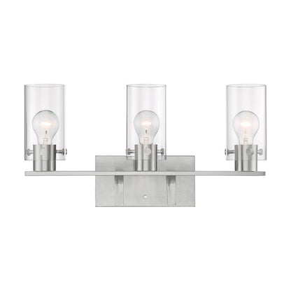 Bathroom Vanity Light, Clear Glass