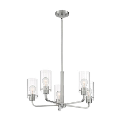 Sommerset Chandelier, Clear Glass