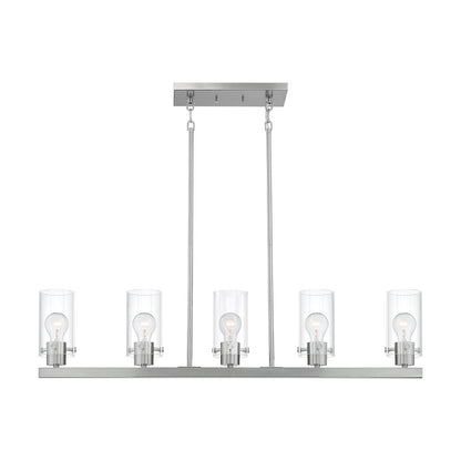 Nuvo Lighting Sommerset 5 Light Island Pendant, Clear,