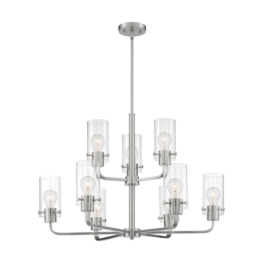 Sommerset Chandelier, Clear Glass