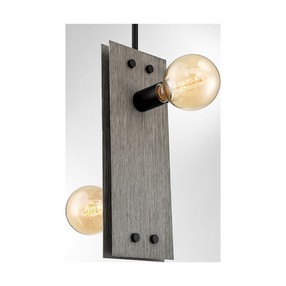 2 Light Mini Pendant, Driftwood