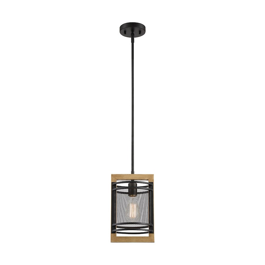 1 Light Mini Pendant, Black