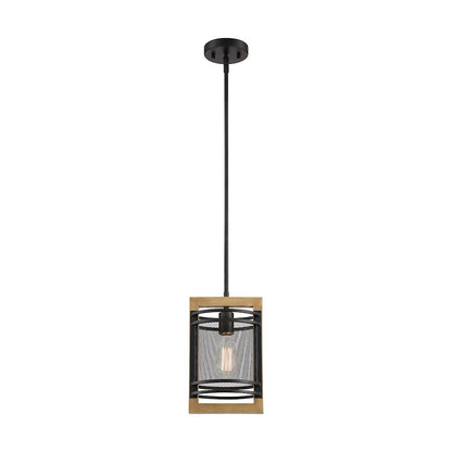 1 Light Mini Pendant, Black
