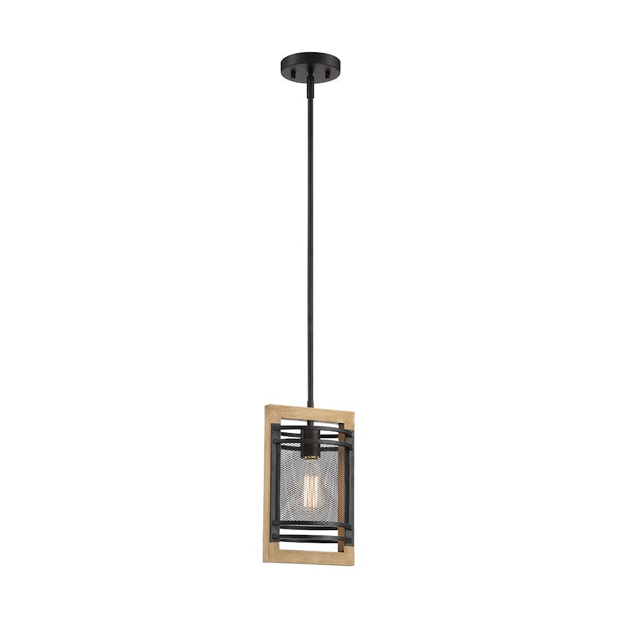 1 Light Mini Pendant, Black