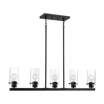 Nuvo Lighting Sommerset 5 Light Island Pendant, Clear,