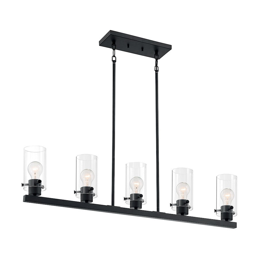 Nuvo Lighting Sommerset 5 Light Island Pendant, Clear,