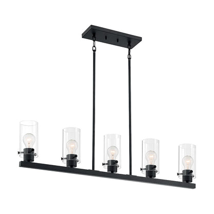 Nuvo Lighting Sommerset 5 Light Island Pendant, Clear,