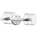 Nuvo Lighting Marlowe 2 Light 15.5" Vanity, Polished Nickel/Glass - 60-8072