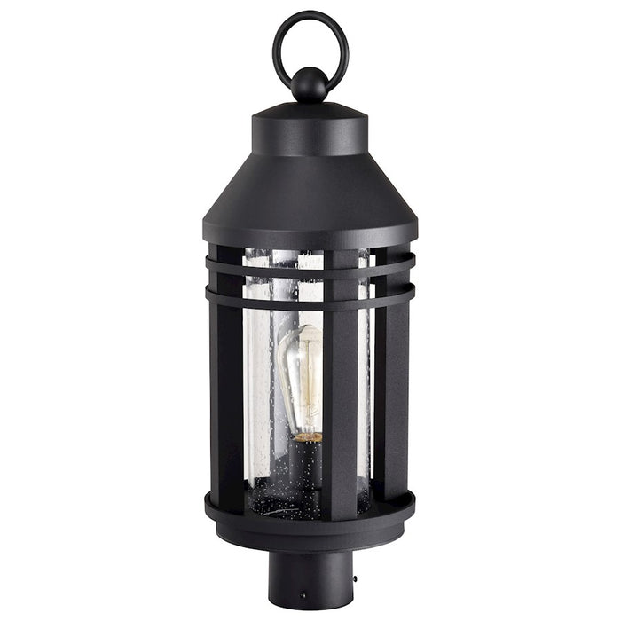 Nuvo Lighting Wilton 1 Light 8" Post Top, Black/Clear Seeded Glass - 60-8105