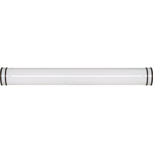 Nuvo Glamour 49in 2-Light Vanity Light | Transitional Old Bronze and White Plastic Shade | Bathroom Vanity | 5.5 x 49 x 3 in | Model 60-912R