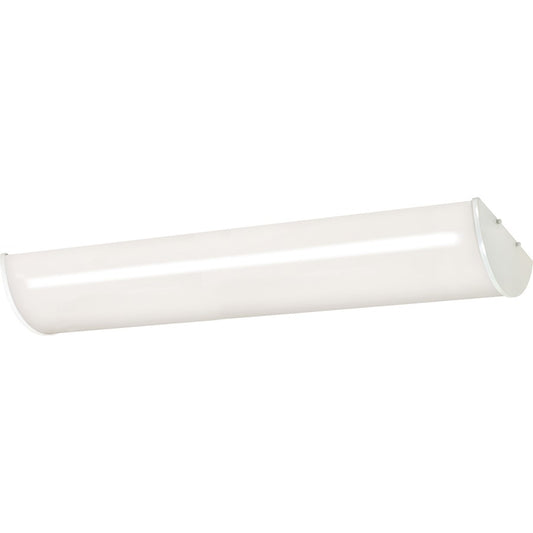 Nuvo Lighting Crispo 50in 3-Light Fluorescent Flush Mount | Transitional White Plastic | Commercial Office & Utility Room | 50 x 12 x 4.5 | Model 60-919R