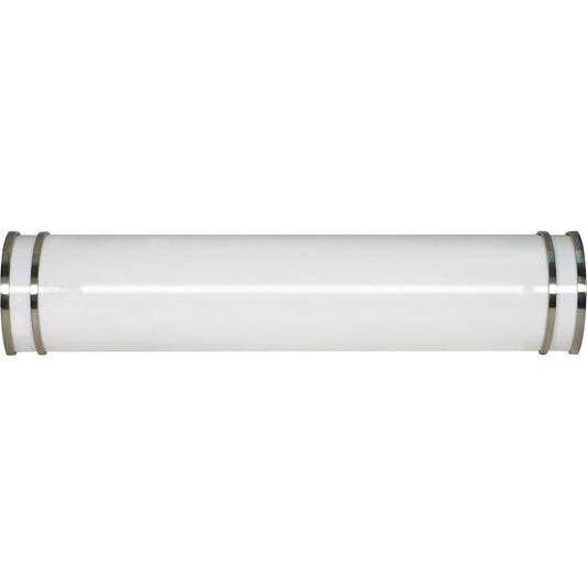 Nuvo Lighting Glamour 25in 1-Light LED Vanity Light | Modern Brushed Nickel | Bathroom Vanity & Makeup Mirror | 2080 Lumens, 3000K | Model 62-1031