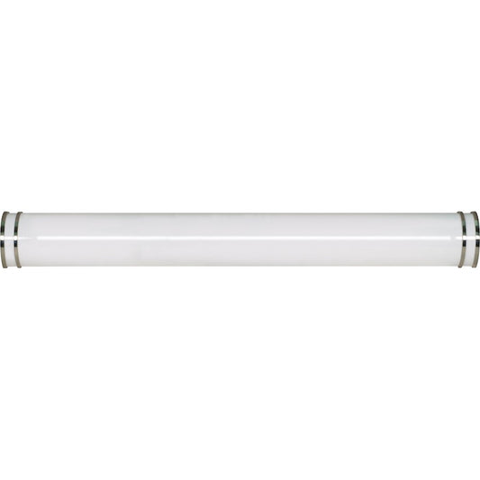 Nuvo Lighting Glamour 49in 2-Light LED Vanity Light | Modern Brushed Nickel and Clear Glass | Bathroom Vanity & Dressing Room | 4160 | Model 62-1032