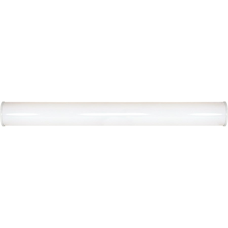 Nuvo Lighting Crispo 49in 2-Light LED Vanity Light | Modern White Metal and Glass | Bathroom & Powder Room | 49 x 5.5 in, 4160 Lumens | Model 62-1034